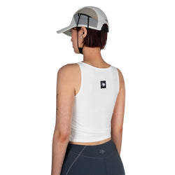 BLACK TAPE 2WAY SLEEVELESS - WHITE