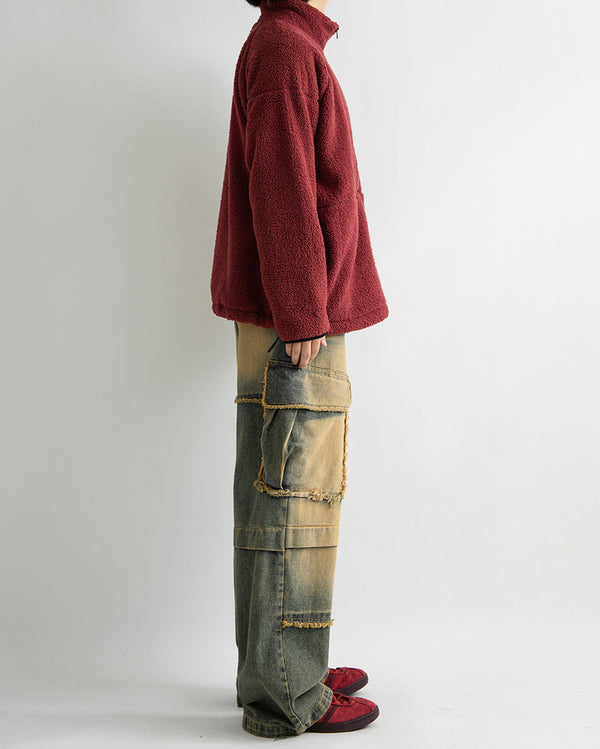 Frank cutted cargo denim pants