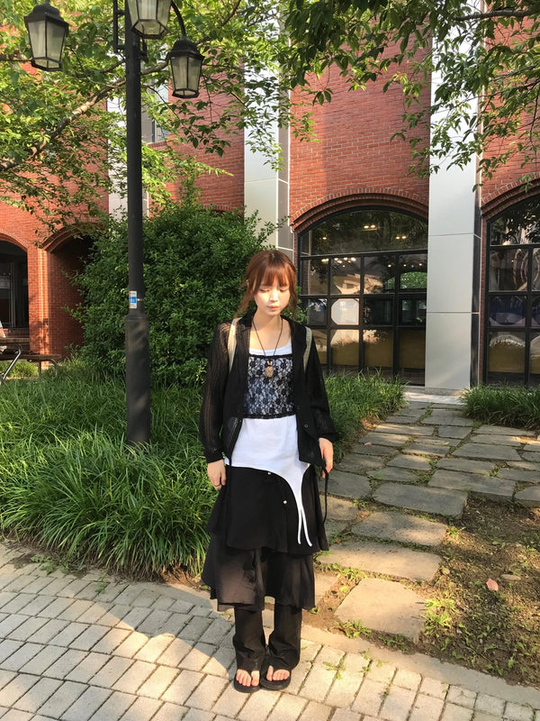 tama summer hoodie cardigan