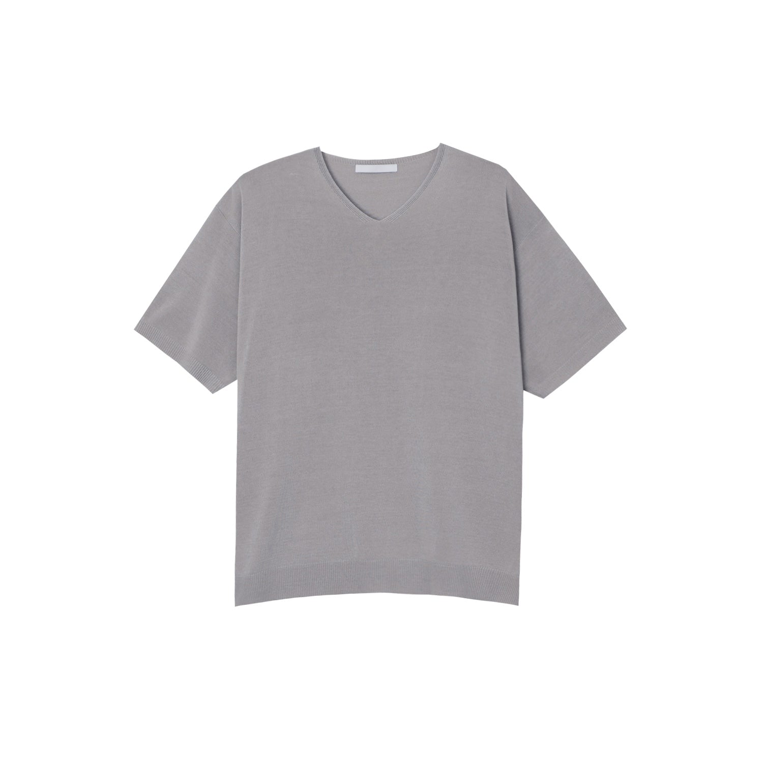 Minimal linen v-neck knit