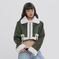 CROP MOUTON JACKET