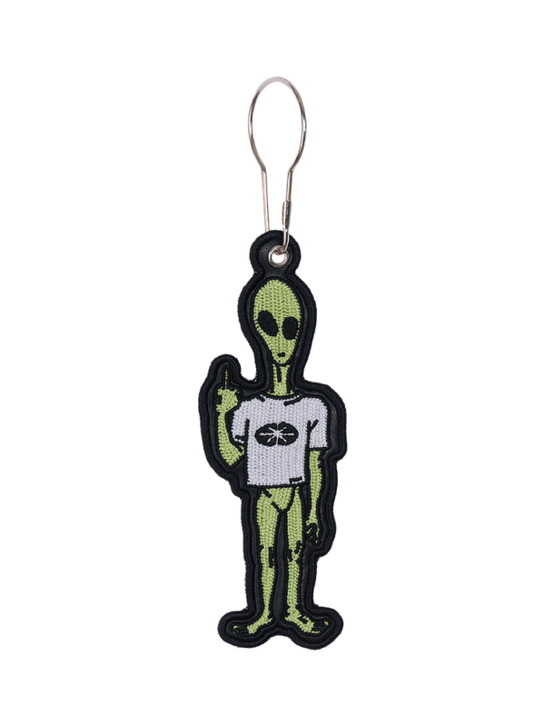 Alien Key Ring White