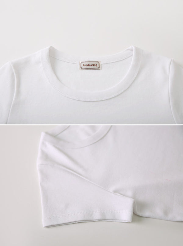 [SHOPPERMADE] Pleasantly Thick Basic Short Sleeve T-shirt (3color)