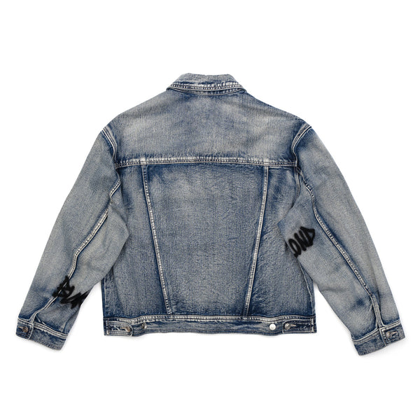 BBD Graffiti Metal Logo Denim Jacket (Smoke Blue)