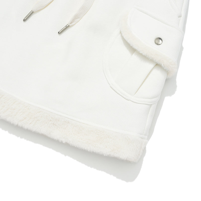 [ KIRSH ]★WITTY BUNNY NOMAD FUR MINI SKIRT WITTY BUNNY FUR MINI SKIRT [IVORY] - KIRSH | 60% - Asian