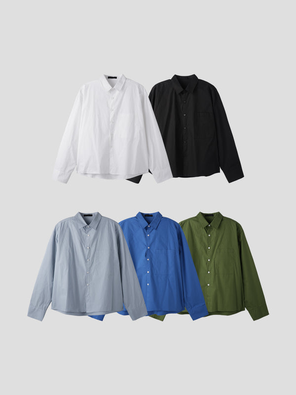 Autumn crop shirts 5color