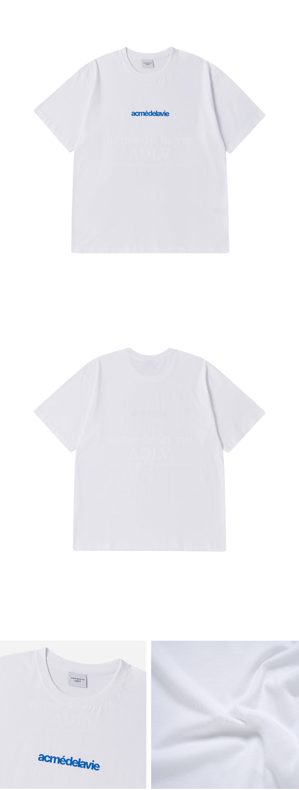 24FW CONNECT LOGO BASIC SHORT SLEEVE T-SHIRT WHITE