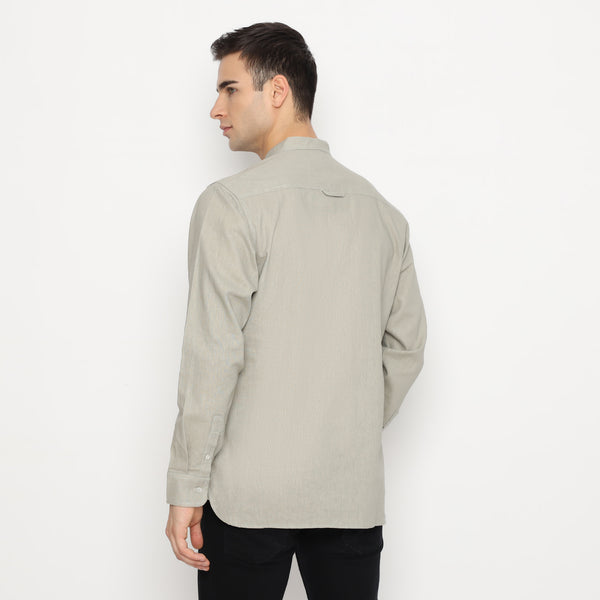 MON AKITA - Kishi Men's Long Sleeve Shirts Grey