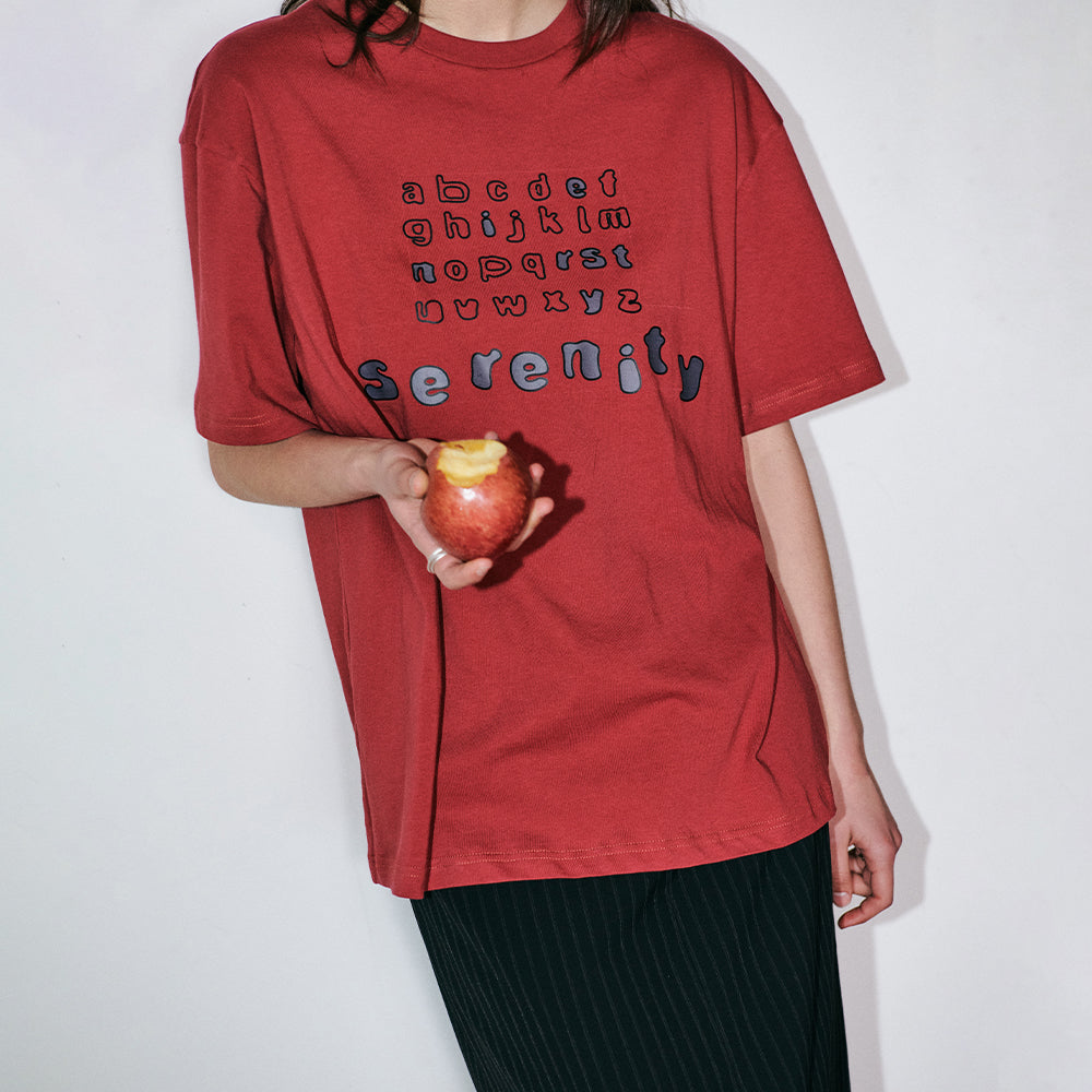 Alphabet Serenity Tee Red