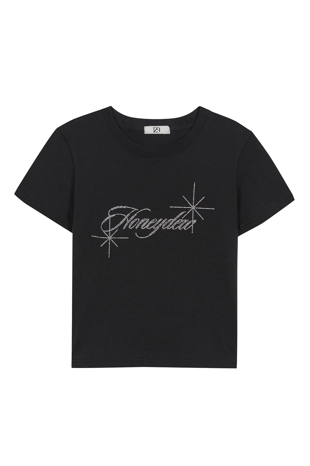 スターレタリングフィットTシャツ ブラック