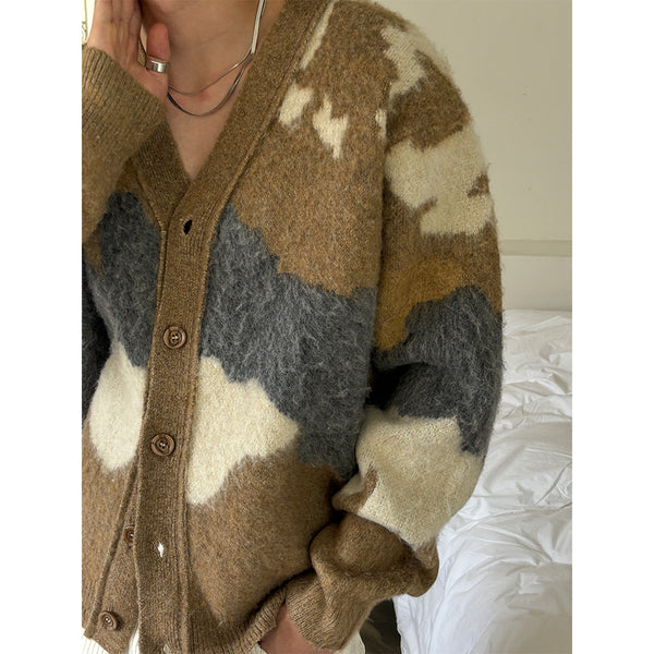 [F/W] Spot mohair v neck cardigan (3color)