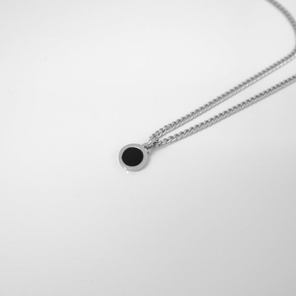 Mini coin necklace stainless steel (double-sided coin)_BNW coin