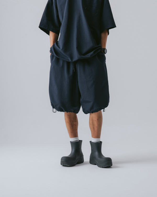 Ring Nylon String Half Pants - Navy