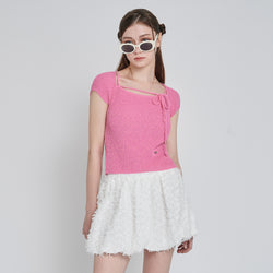 RUPIN 2WAY KNIT TOP _PINK