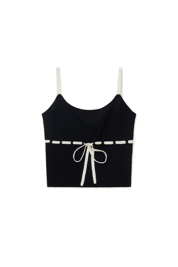 knit sleeveless (black)