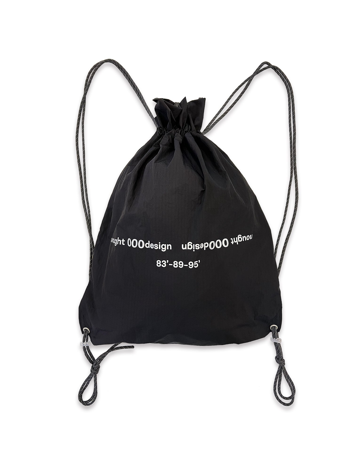 Reverse Logo Gym Sack / Black