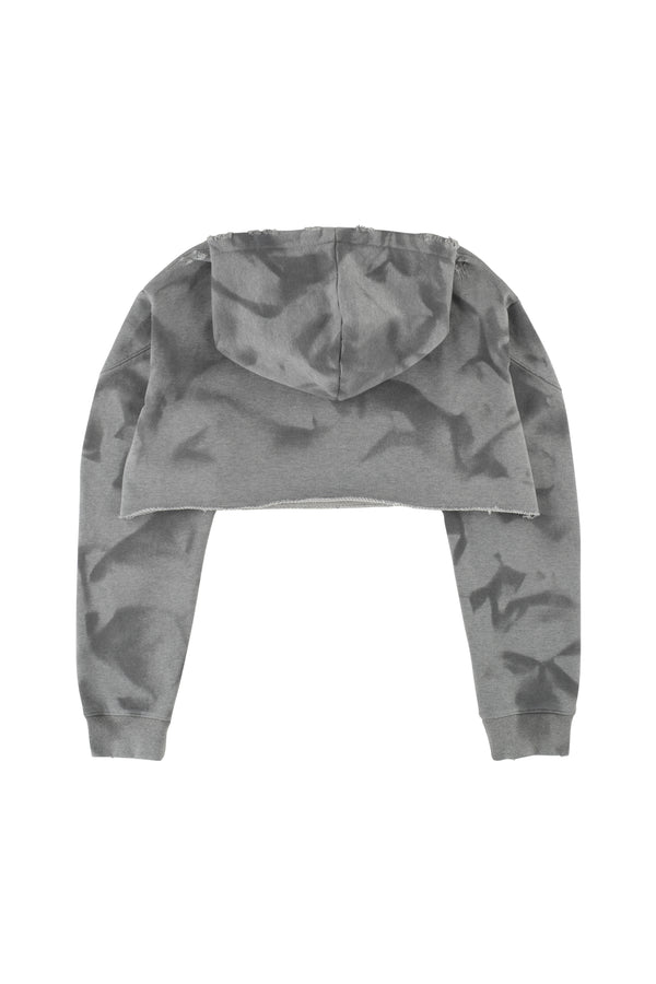 Crop Damage Sweatshirt (GRAY)