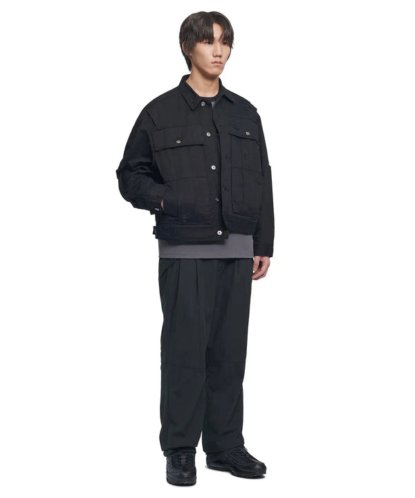 I.P DAMAGED JACKET - WASHED BLACK