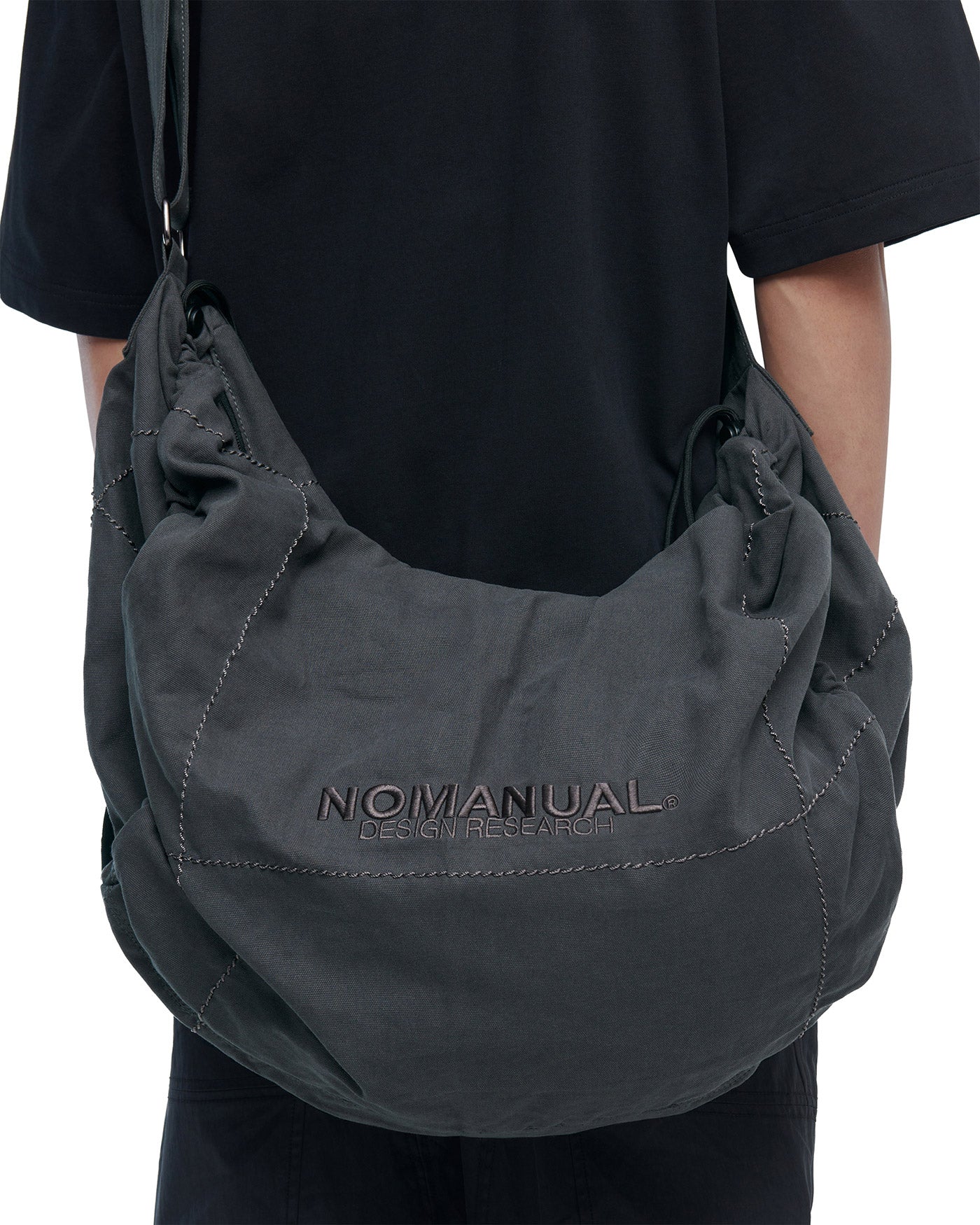 VAGUS DUFFLE BAG - CHARCOAL - nomanual | 60% - Asian Fashion