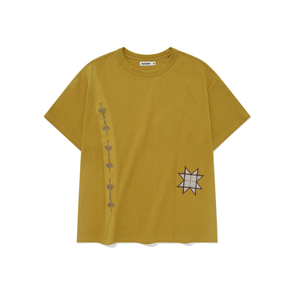 ソーイングスタッフハーフTシャツ / Mustard