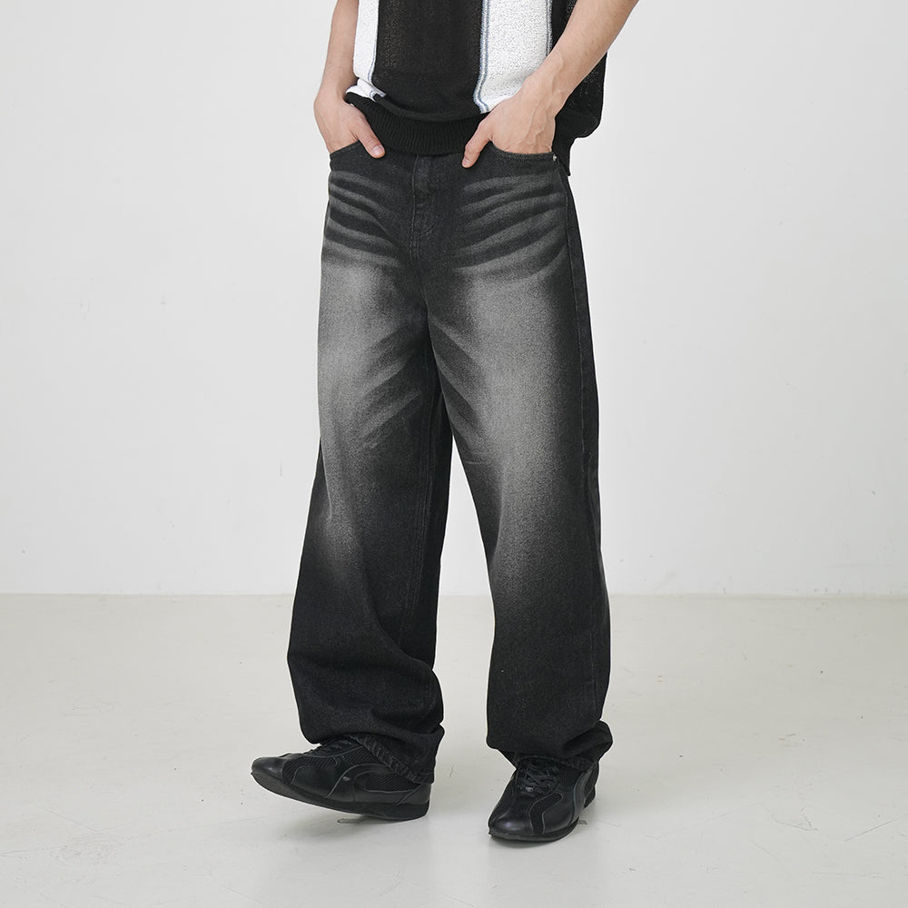 【 BOHEMSEO 】CRUMPLED WASHING DENIM PANTS Crumple washing denim pants 2color - SIMIO | 60% - Asian