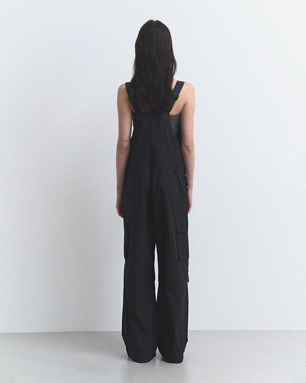 CARGO JUMP SUIT, BLACK