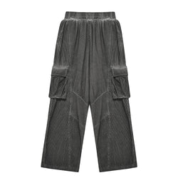 Dyeing Corduroy Cargo Banding Pants Dirty Beige