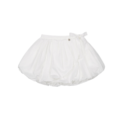 BALLOON MINI WRAP SKIRT_WHITE