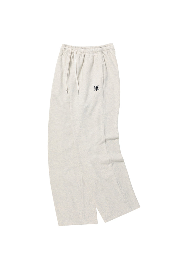 Signature relax wide pants - OAT MEAL