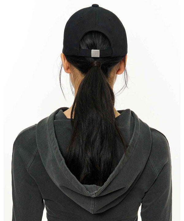 Dripping Patch Ball Cap _ Black