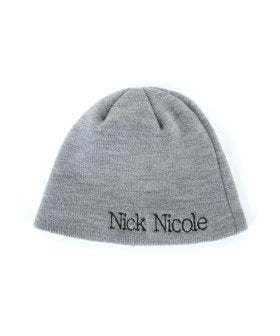 NICOLE MINIMAL LOGO BEANIE_BLACK