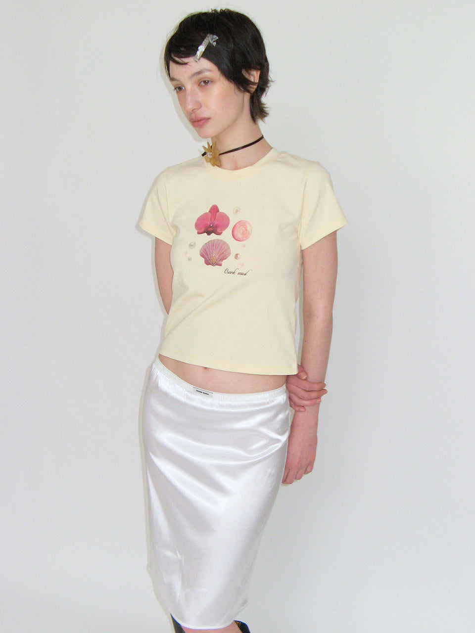 SHELL PRINTING TOP_YELLOW