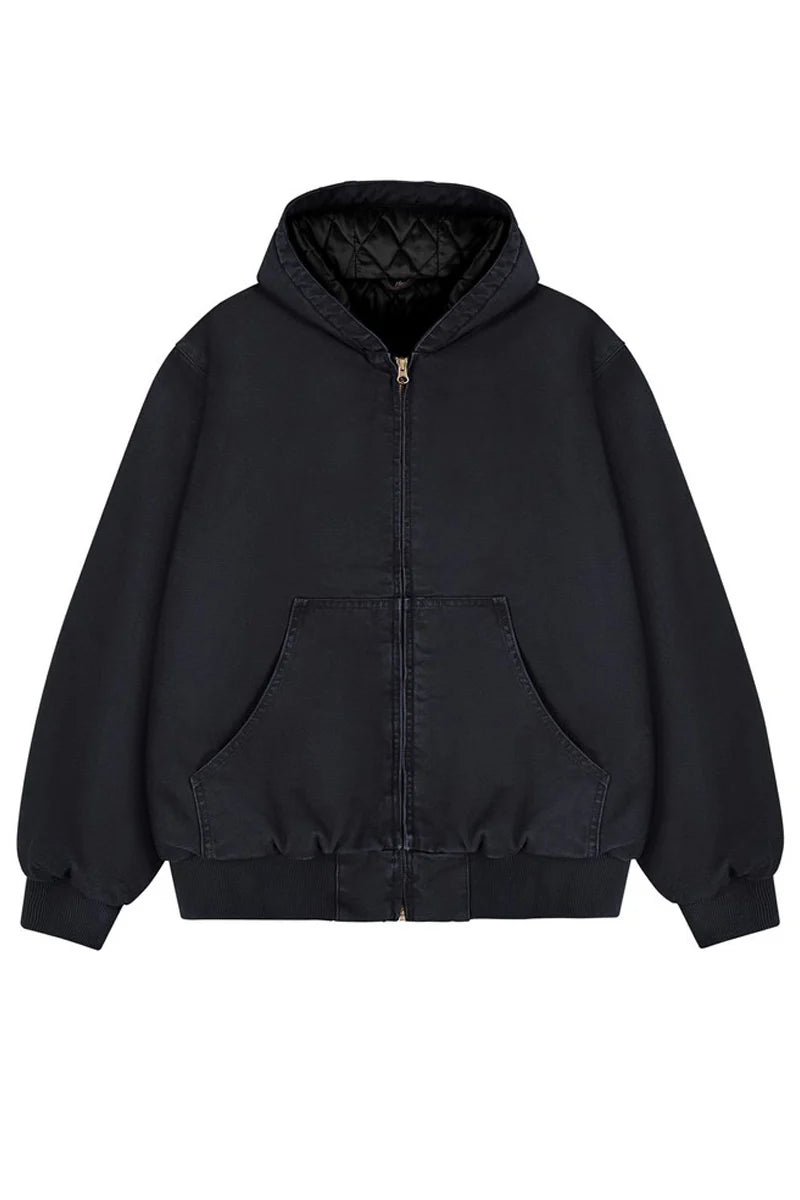 15oz フード付きキャンバスワークジャケット