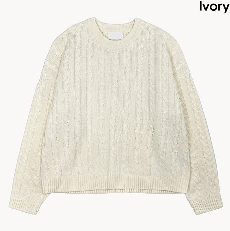 Tough cable round knit