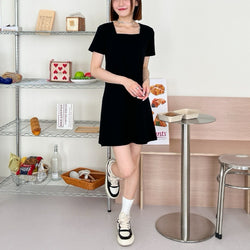 Y43-Customized square collar jumpsuit