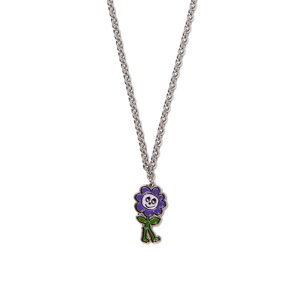 FLOWER PENDANT NECKLACE (SILVER)