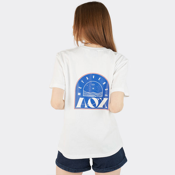 アーチメタバースショートスリーブTシャツ(White)