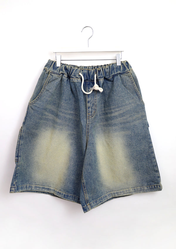 Dirty Wash Bermuda Denim pants