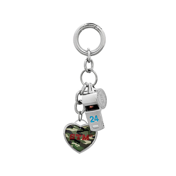 NO.552 [SILVER BLUE] 24 COLOR WHISTLE KEY RING