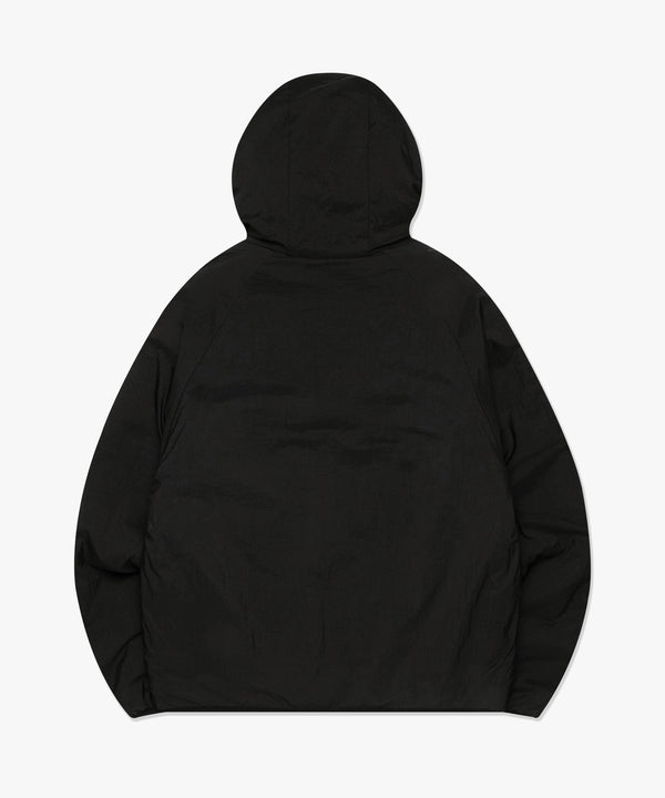 ITALIC JQD BOA FLEECE RVSB HOODED JACKET - BLACK