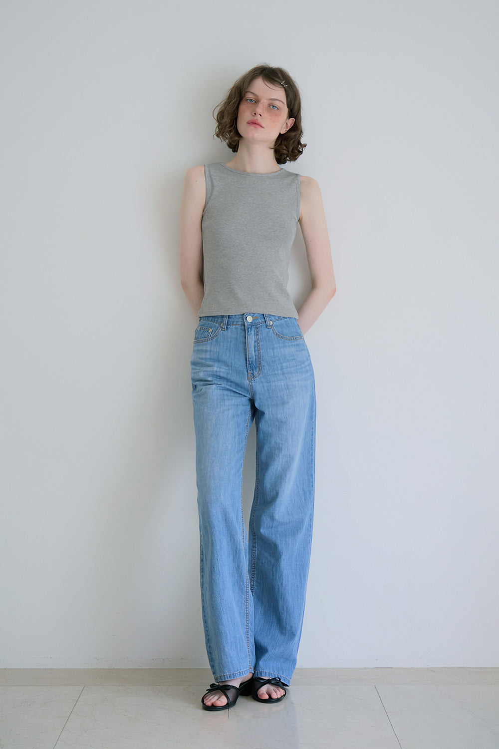 Pepper linen denim pants