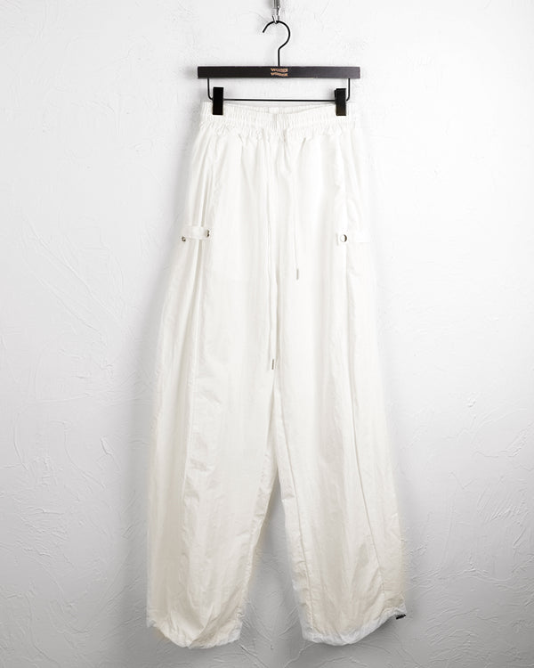 Todder side snap button nylon wide pants