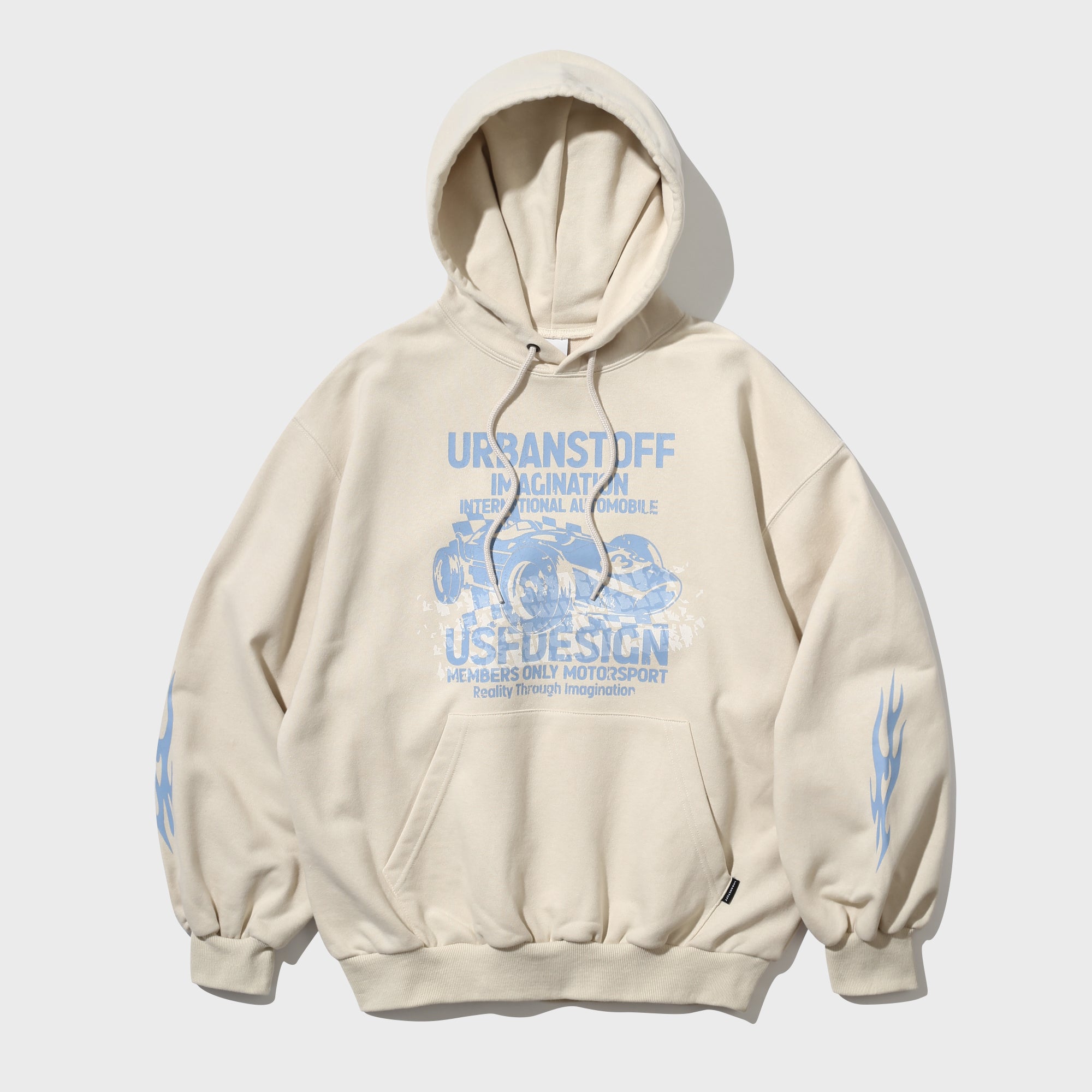 Classic Race Car Hoodie (Cream)