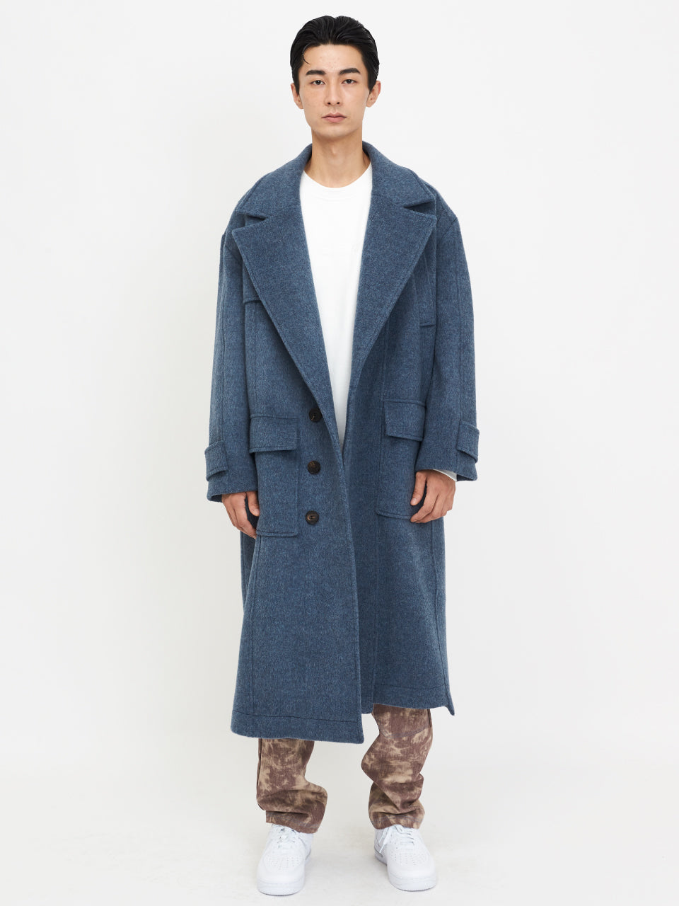 Oversized Unbalance Wool Coat