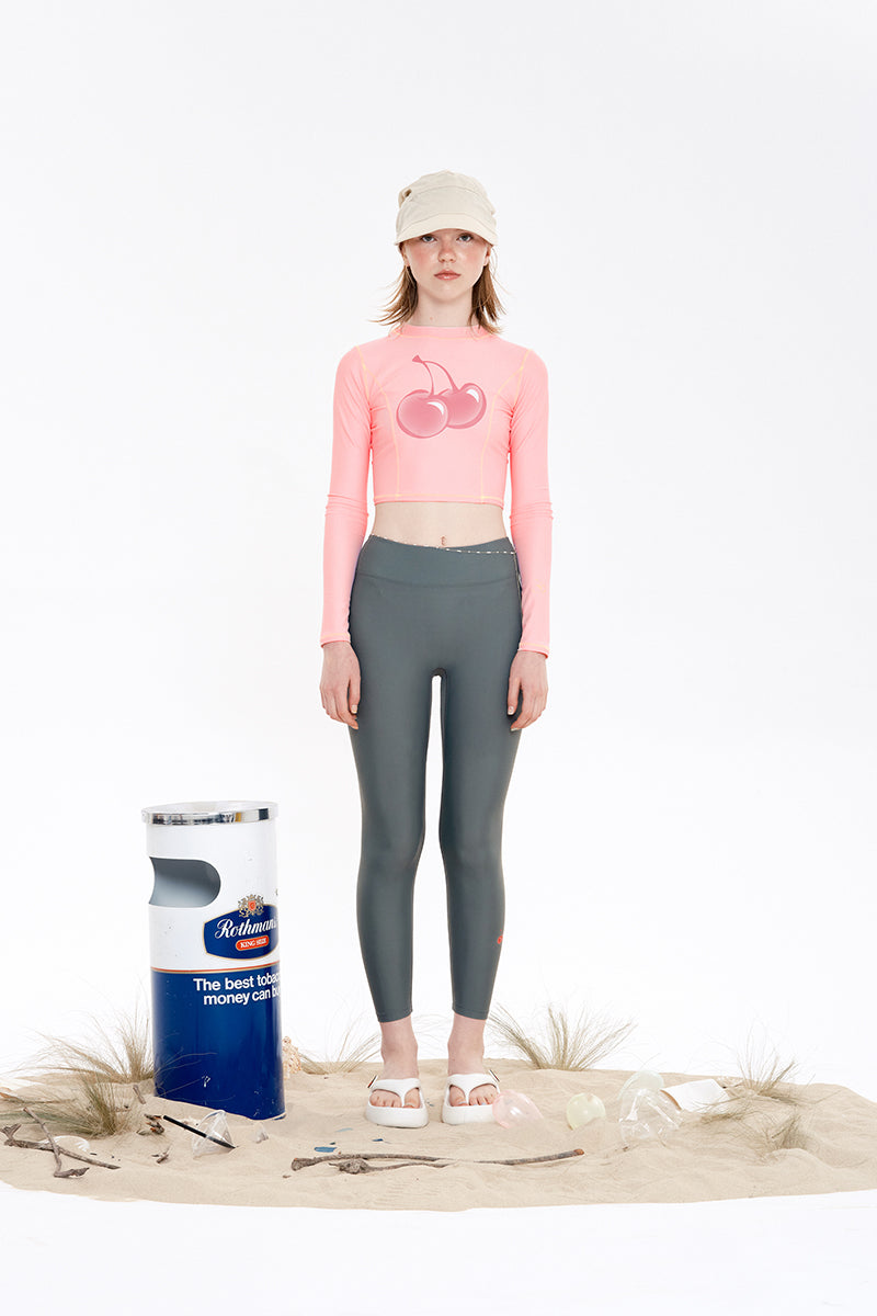 BIG CHERRY CROP RASHGUARD [PINK]