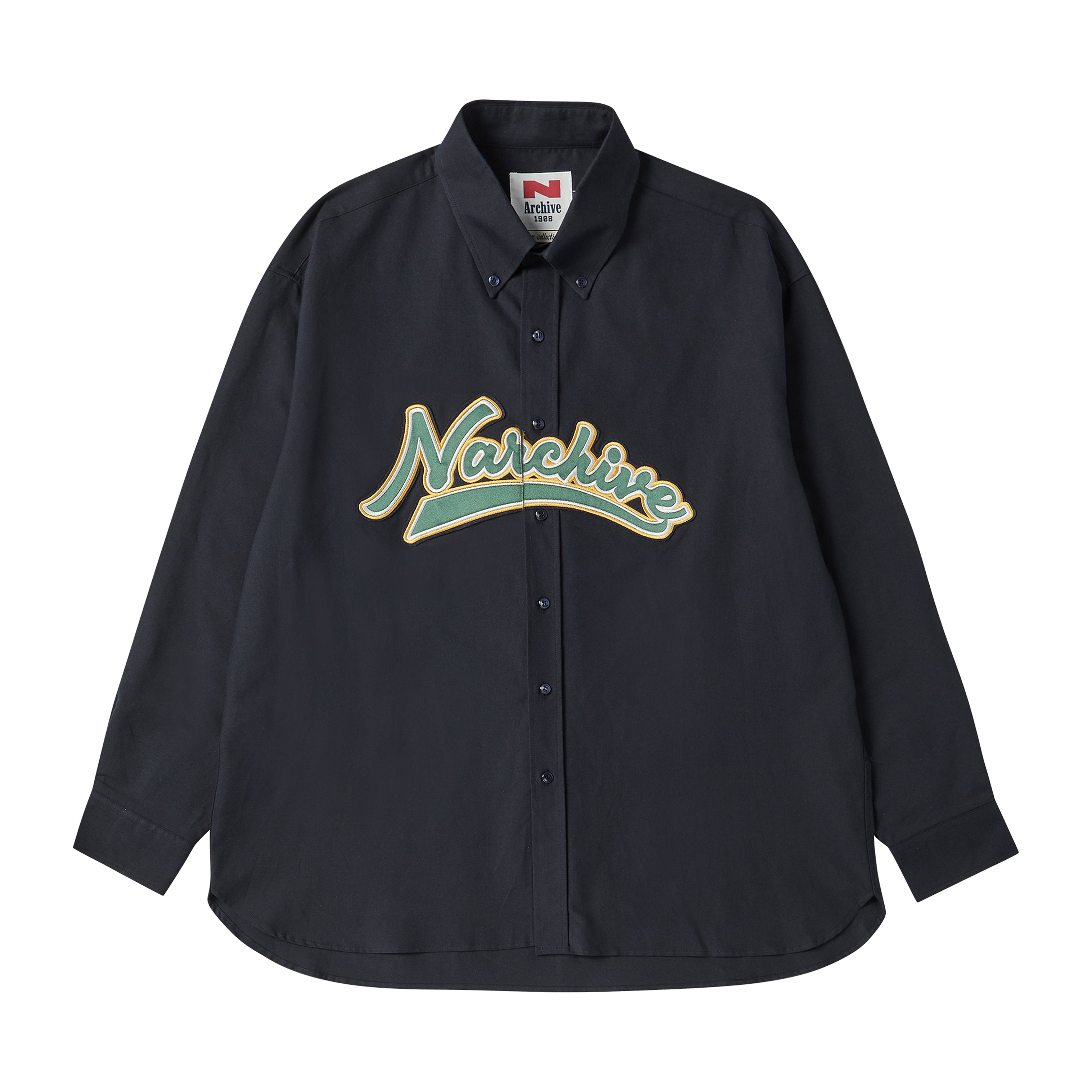 [COLLECTION LINE] ARCHIVE SPORTS LOGO OXFORD JACKET NAVY