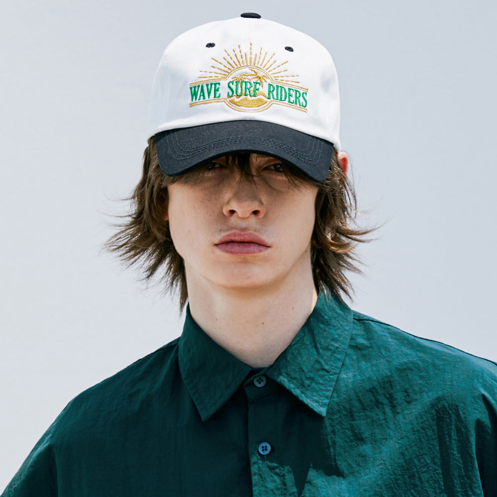 WAVE SURF RIDERS CAP WHITE