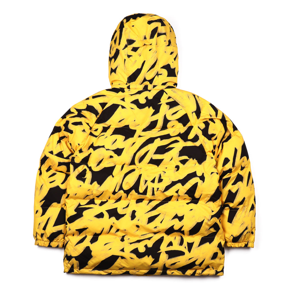 BSR2223FWJK002 SWIRLING LOGO  HOODIE WELLON PARKA YELLOW