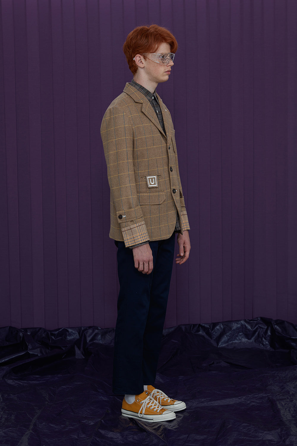 WOOL CHECK JACKET