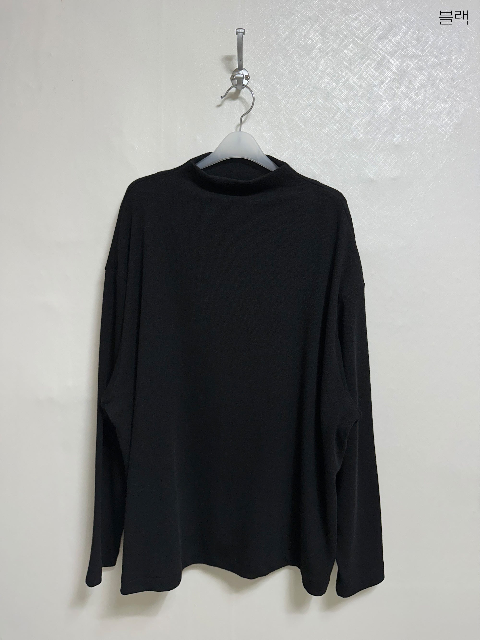 Fleece Turtleneck Long Sleeve Tee Winter Loose Fit Oversized